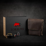 TORROSS™ Man's set Senger Bag Brown