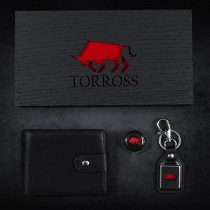 TORROSS™ Zestaw męski Small Wallet Smooth portfel
